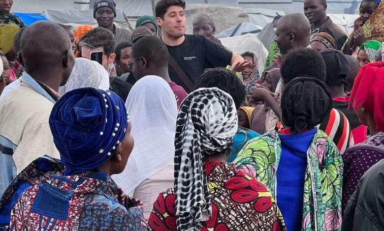 Imagem Reprodução - Cantor Marcos Freire na República Democrática do Congo