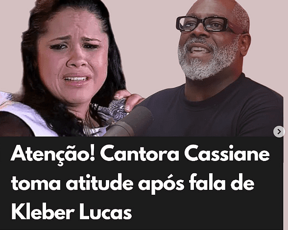 Imagem reprodução Rede Social - kleber Lucas/ Cassiane / Edição Hugogospel