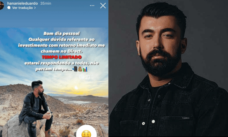 Imagem reprodução Rede Social - Instagram/ Hananiel Eduardo