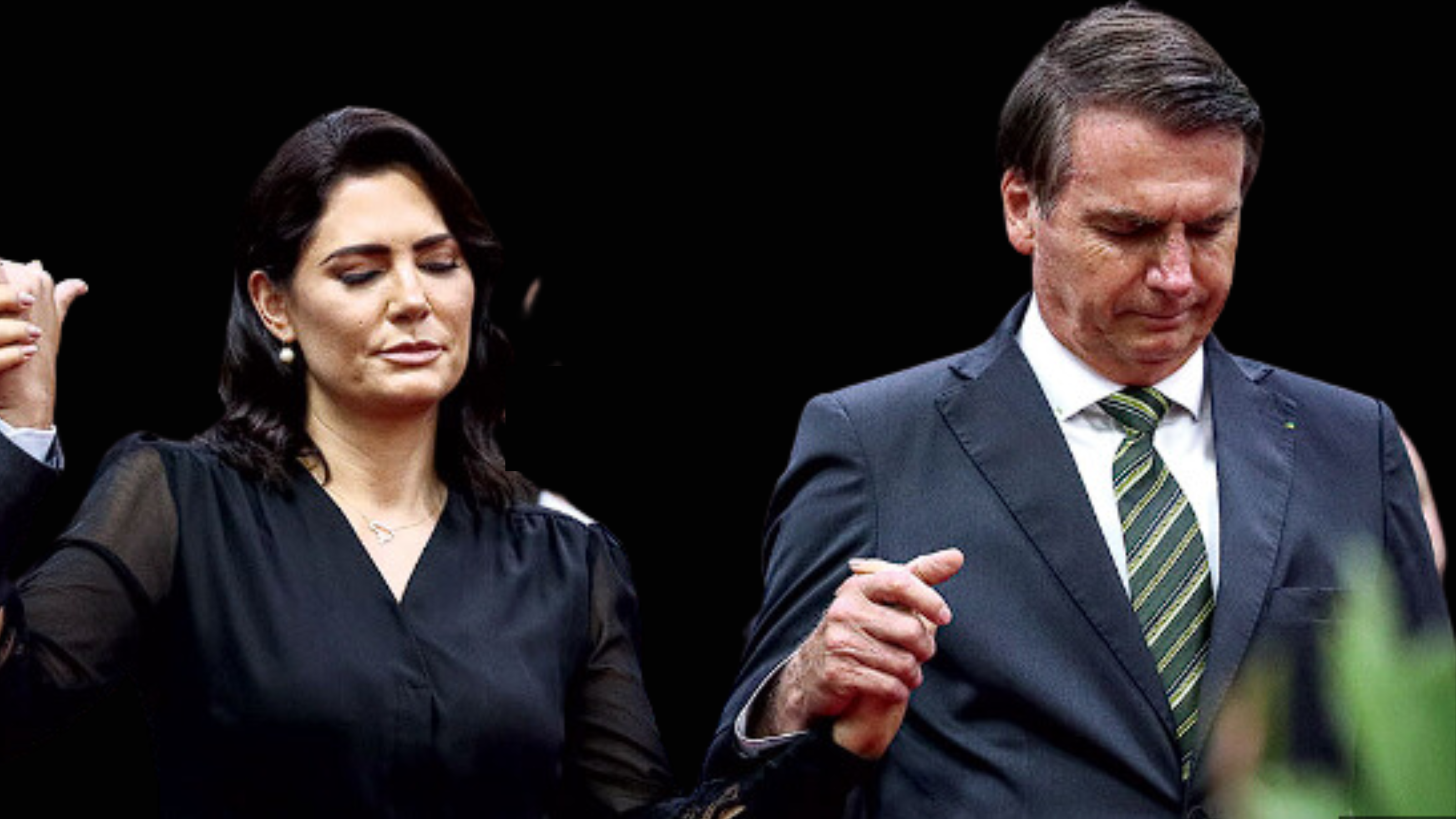 Imagem Reprodução/ Foto Divulgação/ Michelle Bolsonaro/ Jair Bolsonaro