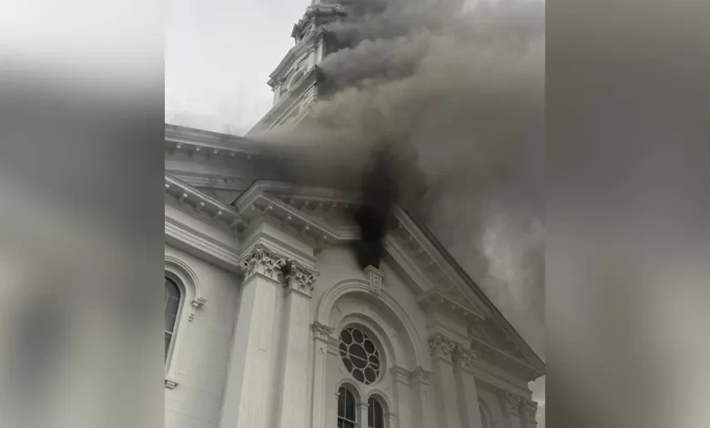 Imagem Reprodução - Igreja evangélica de 1743 é destruída