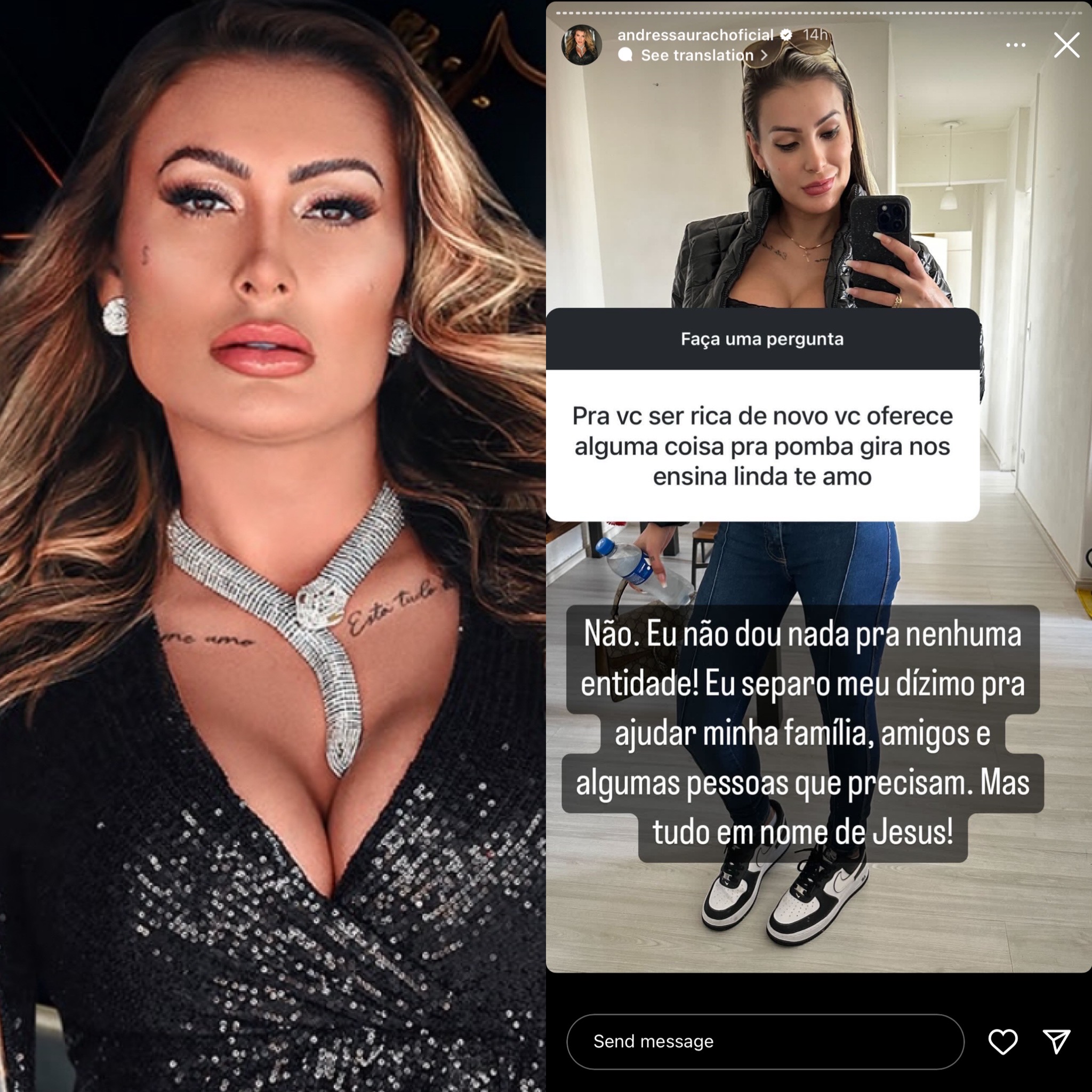 Andressa Urach | Imagens Reprodução | Instagram @andressaurachoficial 