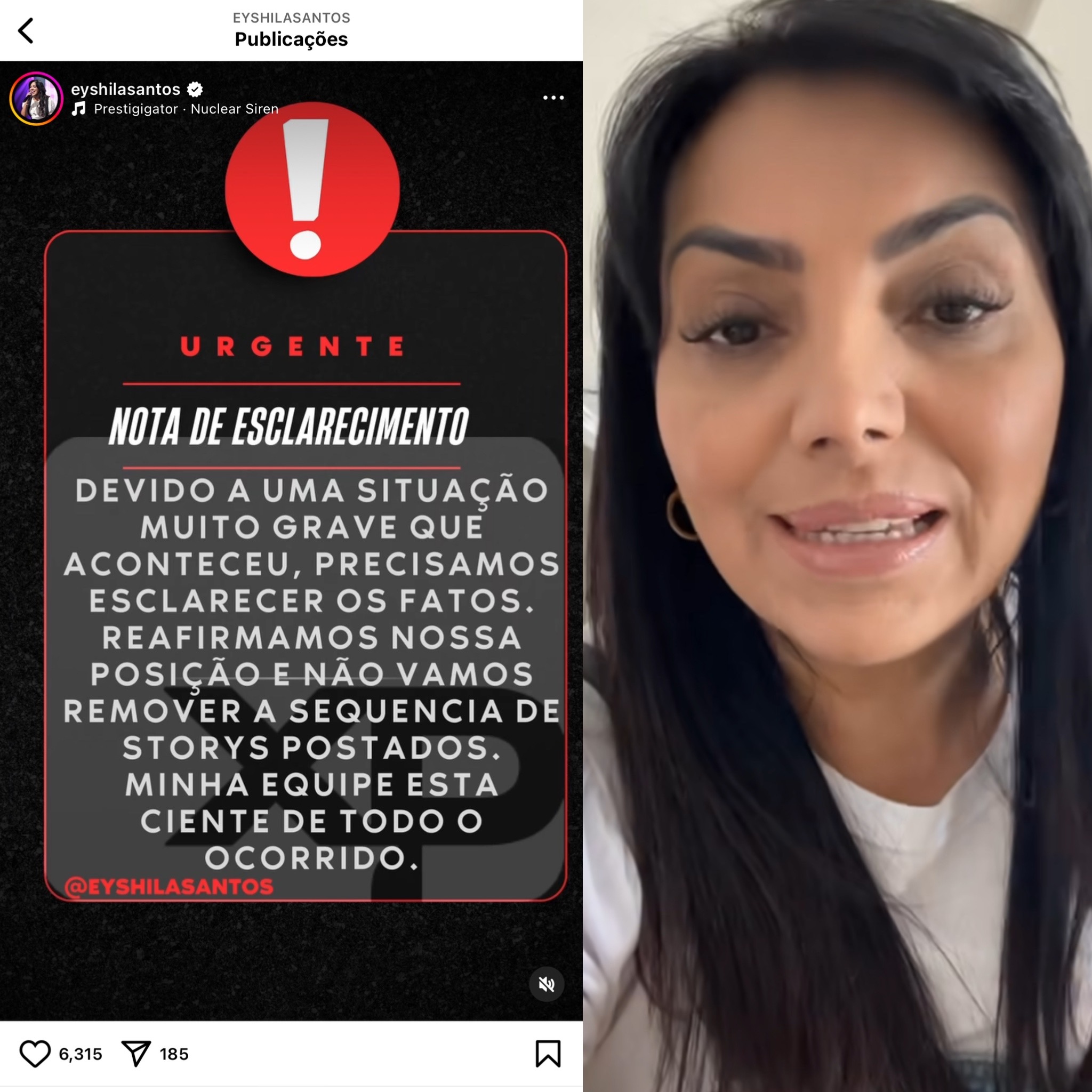 Imagem reprodução | Instagram | Eyshila Santos. 