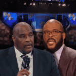 Tyler Perry e Bishop Marvin Winans. (Imagem / Reprodução Redes Sociais - Edição Hugo Gospel)