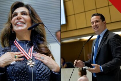 Bispa Sonia Hernandes e o deputado estadual Eduardo Nóbrega, candidato à reeleição em São Paulo.