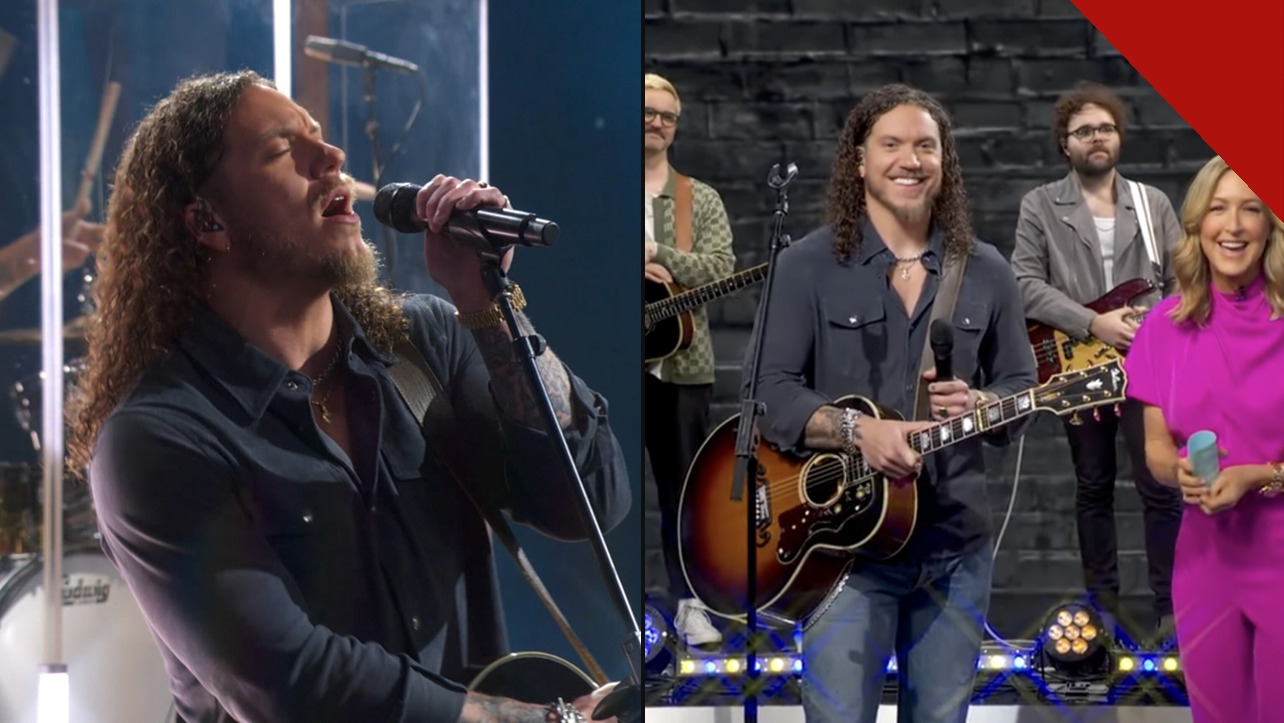 Brandon Lake se apresentando no programa Good Morning America, da TV americana.