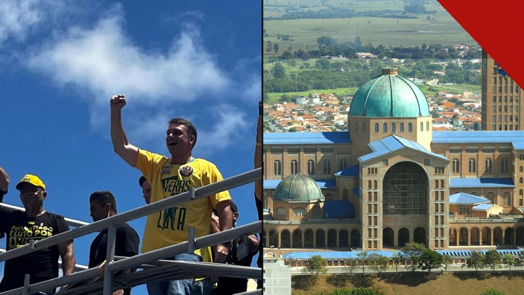 FLÁVIO BOLSONARO ACUSA CNBB DE PARTICIPAR DE FAKE NEWS SOBRE A PADROEIRA