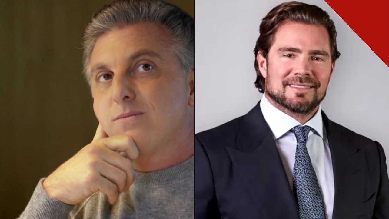 Luciano Huck e Daniel Vorcaro lado a lado