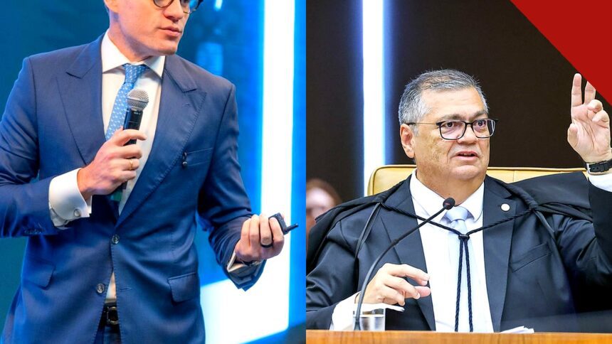 O jurista Huendel Rolim e o ministro Flávio Dino, do STF, após a polêmica da ligação de Lula.