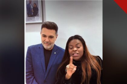Jojo Todynho ao lado do pastor Marco Feliciano.