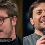 Fábio Porchat e o pastor André Valadão em montagem sobre a série derrubada pela Meta no Instagram