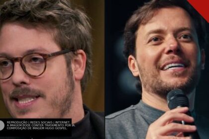 Fábio Porchat e o pastor André Valadão em montagem sobre a série derrubada pela Meta no Instagram