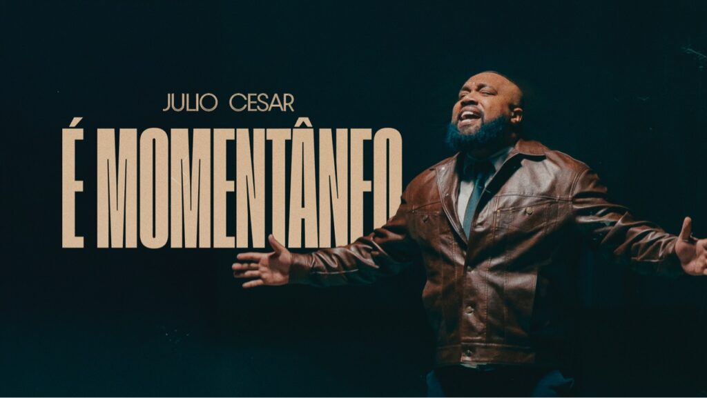 Arte oficial do single É Momentâneo, do cantor Júlio Cesar