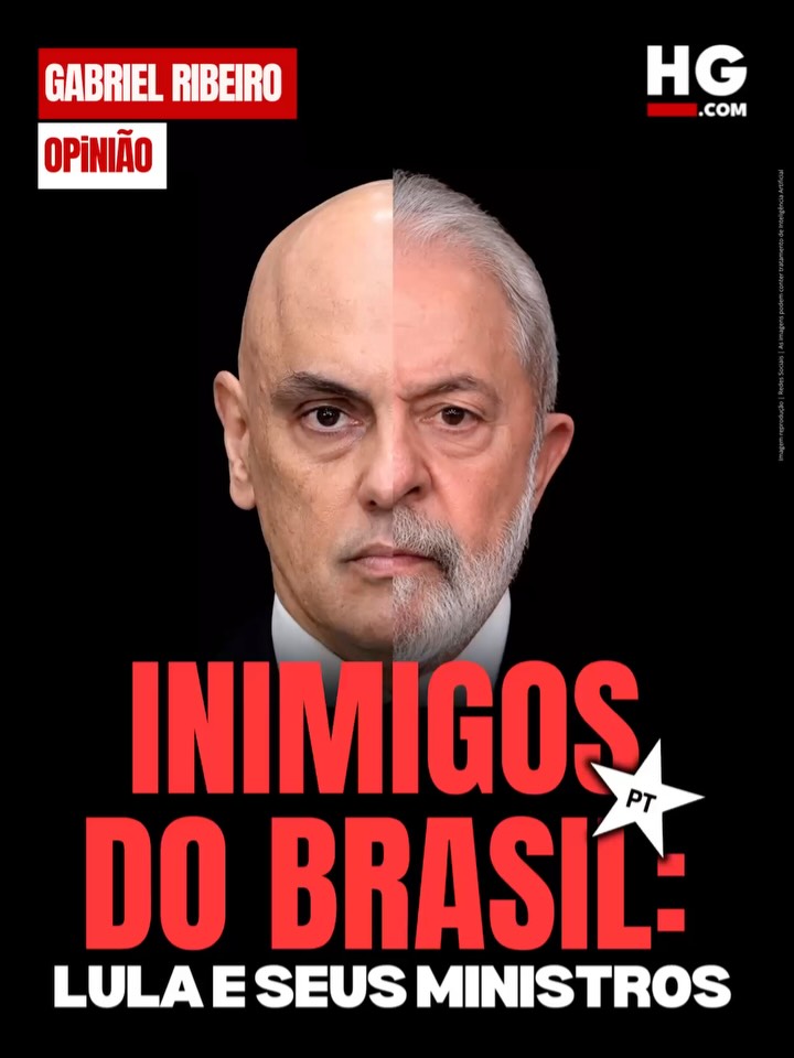 Arte do artigo 'Inimigos do Brasil: Lula e seus ministros', de Gabriel Ribeiro.
