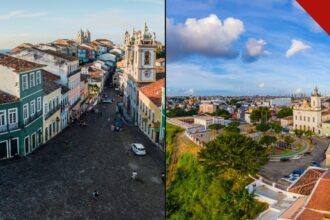 Pelourinho e vista aérea de Salvador, Bahia | Reprodução | Internet