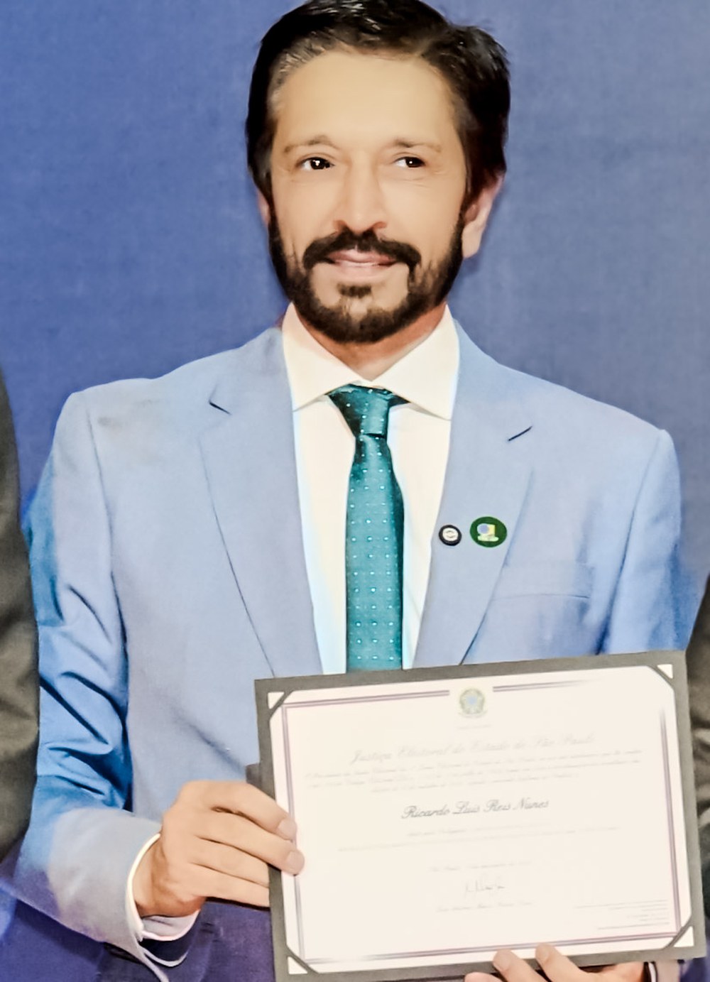 Bolsonaro defende Tarcísio e Nunes após críticas de aliados, e a imagem mostra o prefeito Ricardo Nunes em foto oficial, um dos dois aliados defendidos por Bolsonaro após as críticas dentro do próprio campo político