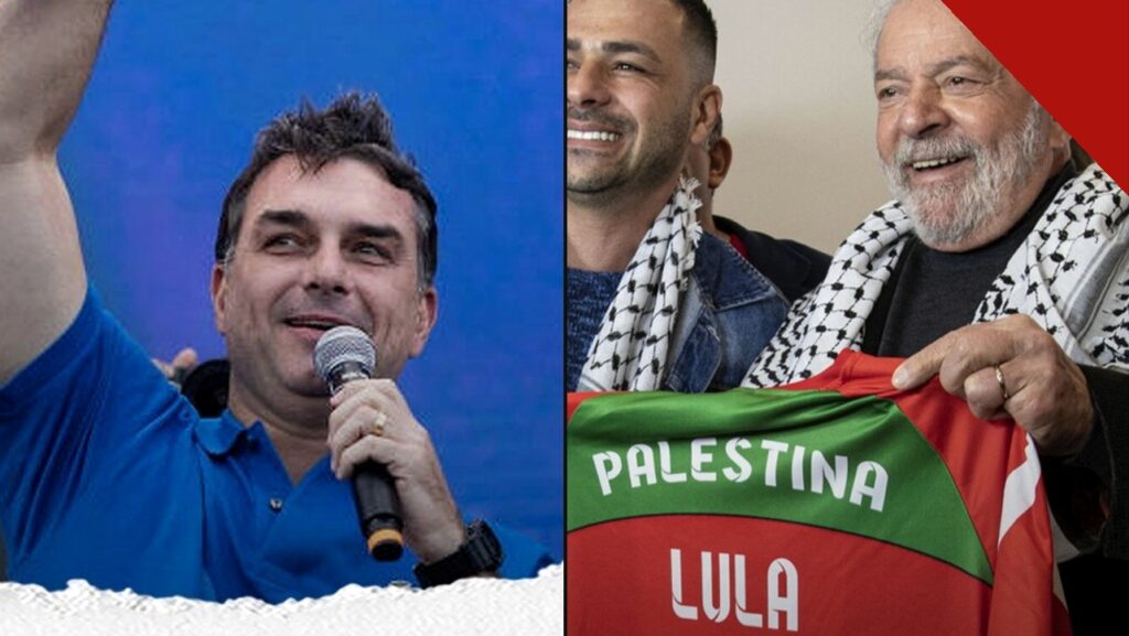 FLÁVIO BOLSONARO VENCE EM ISRAEL E LULA NA PALESTINA