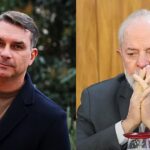 Flávio Bolsonaro tem 51% dos votos válidos: montagem com o senador e Lula na disputa do segundo turno presidencial