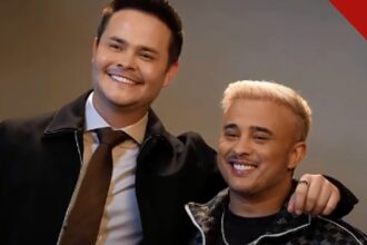Kauan cancela compromissos por virose forte: Matheus e Kauan sorrindo em foto de divulgação da dupla sertaneja