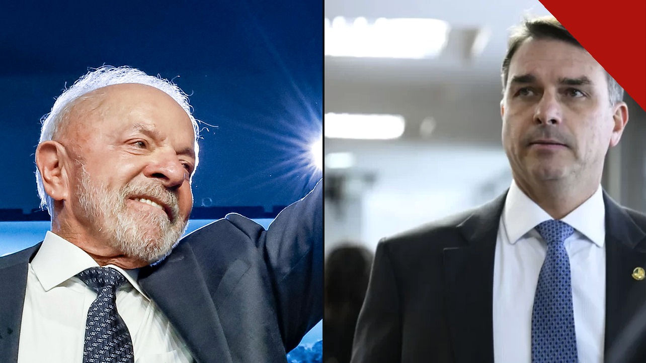 Lula e Flávio Bolsonaro | Reprodução | Internet