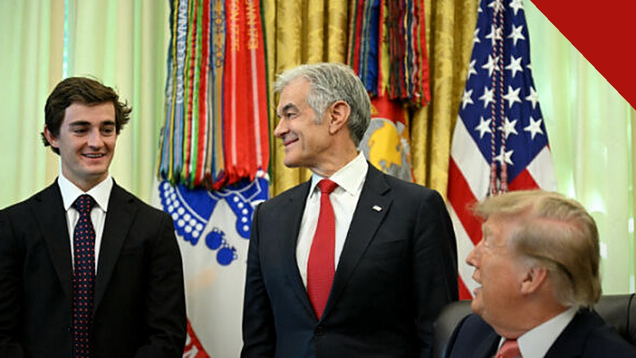 Trump anuncia recompensa por denúncia de fraude: Nick Shirley e Mehmet Oz ao lado do presidente no Salão Oval