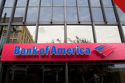 Os ministérios cristãos têm contas encerradas por bancos: fachada de agência do Bank of America nos Estados Unidos