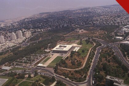 A eleição em Israel decide futuro de Netanyahu: vista aérea do prédio do Knesset, em Jerusalém