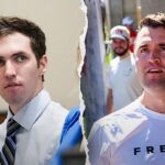 A audiência de Tyler Robinson termina sem data: o acusado no tribunal ao lado de imagem de Charlie Kirk na Utah Valley University