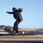 Paul Rodríguez em manobra de skate em San Francisco, em imagem que ilustra a semana em que Paul Rodríguez compartilha testemunho de fé