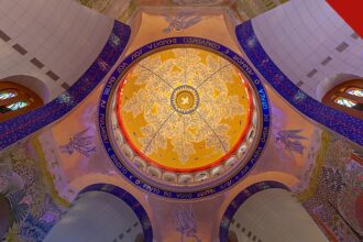 carta de bispos contra Flávio Bolsonaro: cúpula dourada da Basílica do Santuário Nacional de Aparecida, maior templo católico do Brasil