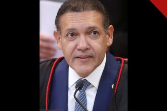 Nunes Marques compara eleição ao Super Bowl: retrato do ministro Kassio Nunes Marques, presidente do TSE, de toga em sessão do tribunal
