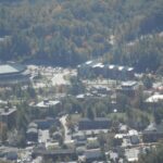 Vista aérea da Appalachian State University, campus do evento que registrou 700 decisões por Jesus entre estudantes
