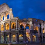 protestos invadem o Coliseu de Roma: anfiteatro romano ao entardecer, palco da invasão breve de manifestantes no sábado