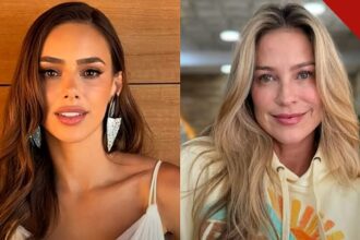 Bruna Biancardi rebate Luana Piovani: montagem com Bruna Biancardi à esquerda e Luana Piovani à direita, as duas olhando para a câmera