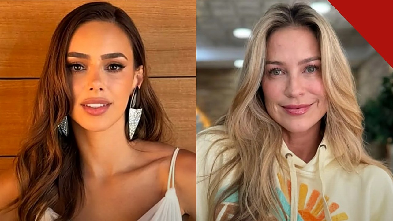 Bruna Biancardi rebate Luana Piovani: montagem com Bruna Biancardi à esquerda e Luana Piovani à direita, as duas olhando para a câmera