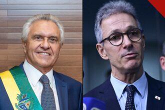 Caiado reconhece vitória de Lula: Ronaldo Caiado e Romeu Zema lado a lado em montagem da capa