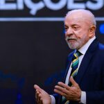 institutos de pesquisa erram de novo: presidente Lula falando durante evento da campanha presidencial de 2026