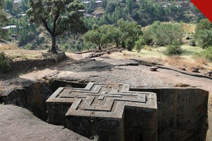 Igreja de Bete Giyorgis, em Lalibela, em matéria em que cristãos são mortos em ataques na Etiópia