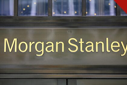 Morgan Stanley rebaixa ações do Brasil após eleição: letreiro do banco Morgan Stanley em Nova York