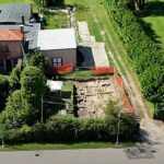igreja cristã primitiva é identificada na Itália em vista aérea da área de escavação arqueológica de Altino