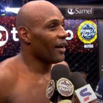lutador Ulisses Melo estreia no MMA em foto do atleta em entrevista no Jungle Fight 156, em São Paulo