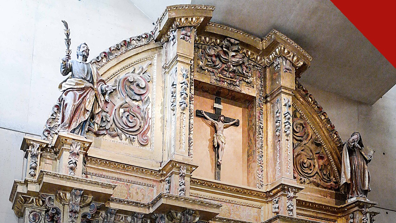 católicos sofreram racismo nos EUA é o tema de retábulo de catedral católica de Los Angeles nos Estados Unidos em foto livre