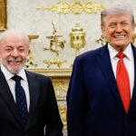 instituto aponta desafios para o governo Lula é o tema de Lula ao lado de Trump em encontro na Casa Branca em foto livre de 2026