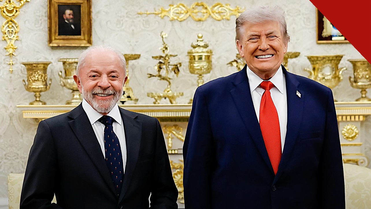 instituto aponta desafios para o governo Lula é o tema de Lula ao lado de Trump em encontro na Casa Branca em foto livre de 2026