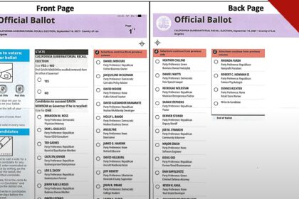 hackers derrubam sistema da Comissão Eleitoral federal dos Estados Unidos, e a imagem mostra as páginas de uma cédula oficial de votação americana