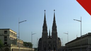 Papa volta à Argentina após 39 anos, e a imagem mostra a Basílica de Nossa Senhora de Luján, na Argentina, um dos marcos do roteiro da viagem de Leão XIV