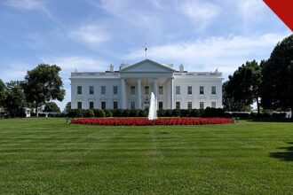 WSJ chama medidas contra Flávio de vingança, em foto da fachada norte da Casa Branca, em Washington, sede do governo dos Estados Unidos