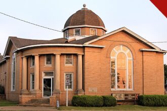 economia prejudica igrejas nos Estados Unidos, e a imagem mostra a Primeira Igreja Metodista de Atoka, nos Estados Unidos, igreja protestante americana como as ouvidas pela pesquisa Lifeway