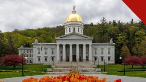 Vermont é processado por excluir escolas religiosas, e a imagem mostra o Capitólio estadual de Vermont, em Montpelier, sede do governo que aprovou a lei Act 73 contestada na Justiça