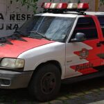 Operação Krampus Narco cumpre oito prisões da Polícia Federal; imagem temática de viatura policial em São Paulo